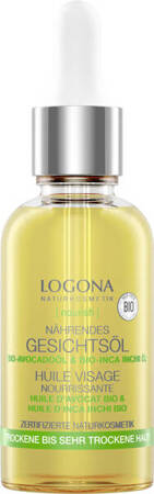 LOGONA [NOURISH] Rewitalizujący olejek do twarzy z bio-awokado i bio-olejem  Inca Inchi