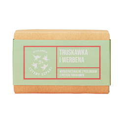 Mydło TRUSKAWKA I WERBENA z peelingiem z pestek truskawek