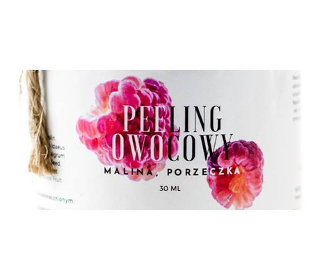 Peeling owocowy MALINA + PORZECZKA 5 ml