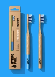 Ekologiczna szczoteczka do zębów PREMIUM medium (NATURALNE DREWNO) 1 szt.