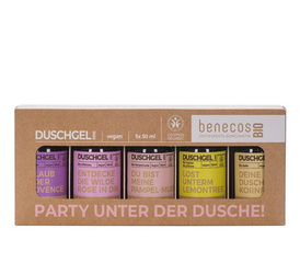 ZESTAW Żeli pod prysznic 5 x 50 ml (Z BIO-LAWENDĄ, Z BIO-DZIKĄ RÓŻĄ, Z BIO-GRAPEFRUITEM, Z BIO-IMBIREM I BIO-CYTRYNĄ, Z OWSEM)