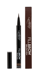 Pisak do wypełniania brwi z precyzyjnym pędzelkiem 03 CIEMNY BRĄZ