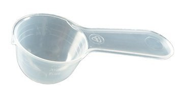 Plastikowa miarka do wybielacza i środka do zmiękczania wody