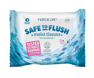 Nawilżany papier toaletowy SAFE TO FLUSH (30 listków)